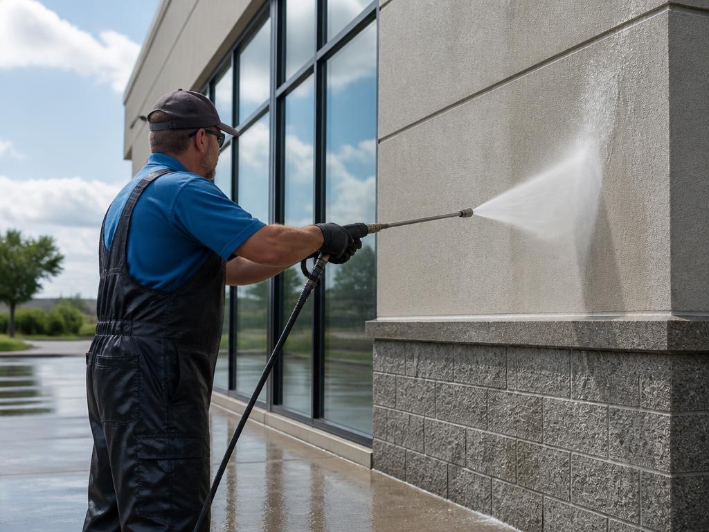 Commercial power washing service